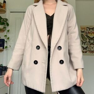 Vintage soft double breasted blazer coat